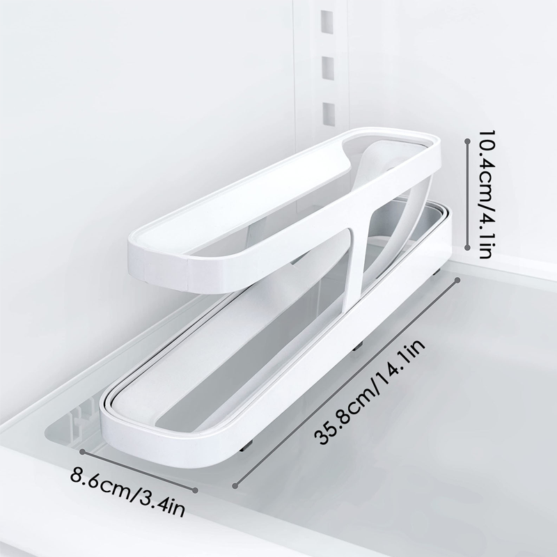 Automatic Rolling Egg Dispenser - Compact Cooking Cup Storage