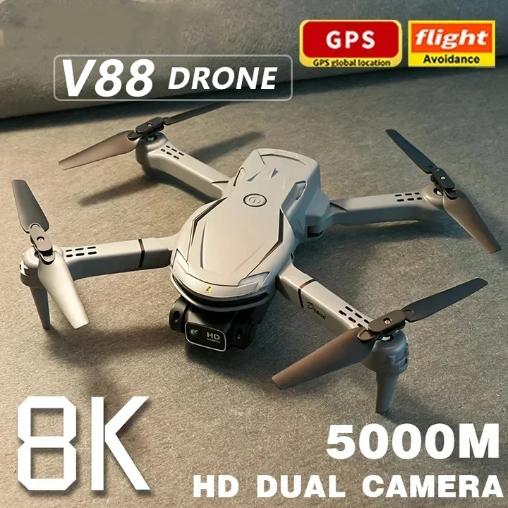 Unisex Mini Drone with 8K HD Camera and GPS