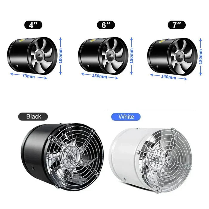 Vigorous avtrekk fan - clean air for home and office