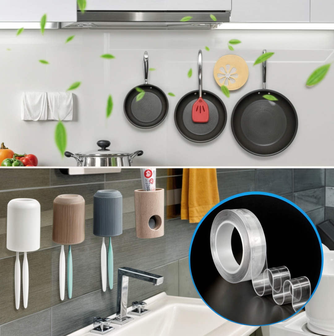 Powerful Double-sided Teip – Reusable &amp; Skadefri Installation