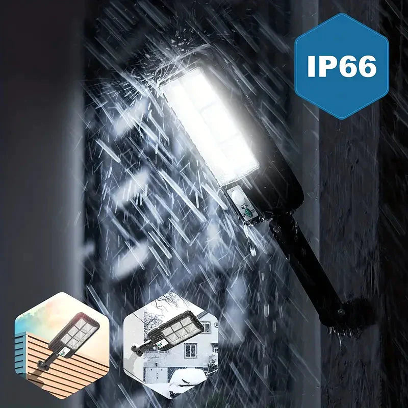 Powerful Outdoor Solar Flood Light with Motion Sensor and 5000 Lumens