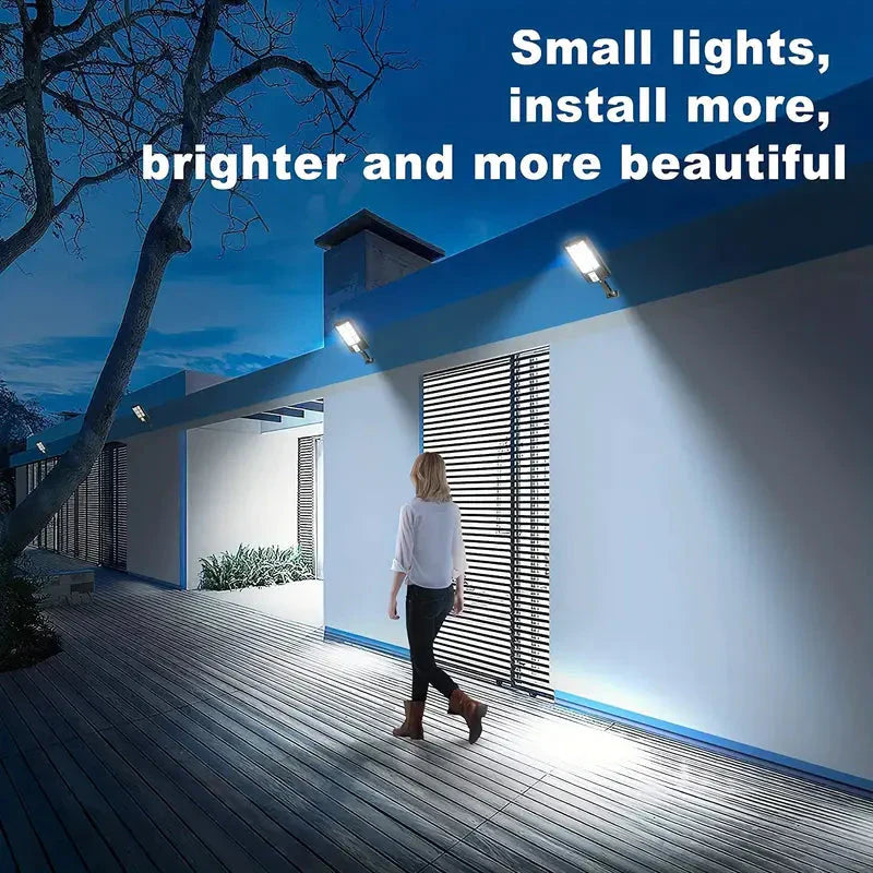 Powerful Outdoor Solar Flood Light with Motion Sensor and 5000 Lumens