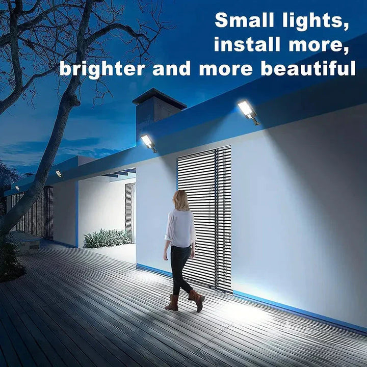 Powerful Outdoor Solar Flood Light with Motion Sensor and 5000 Lumens