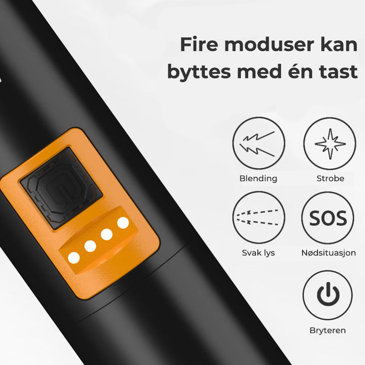 Powerful Torch - XHP50 LED - Waterproof