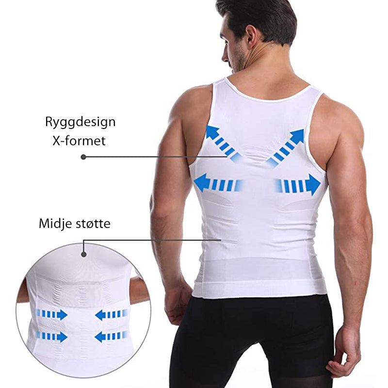 Kroppsformende Waistcoat for men - Comfortable | Breathable | Elasticated