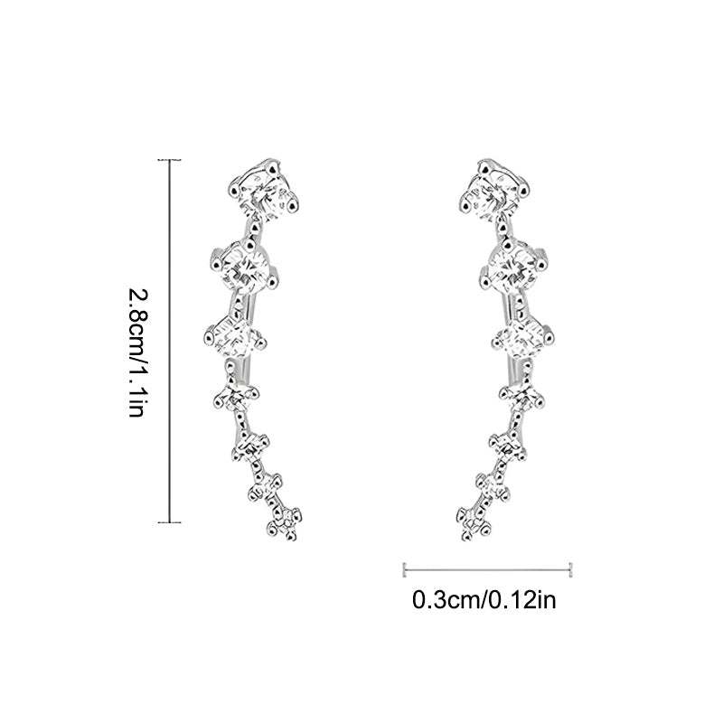 Unique Syvstjernes Earrings - Glamoröse | Crystal-clear