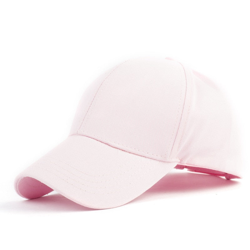 Women rotete hair top baseballcaps with hestehale opening