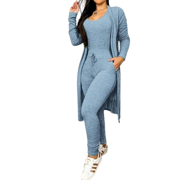 Women Laces Jumpsuit &amp; Kåpesett – Elegant Two-piece Outfit