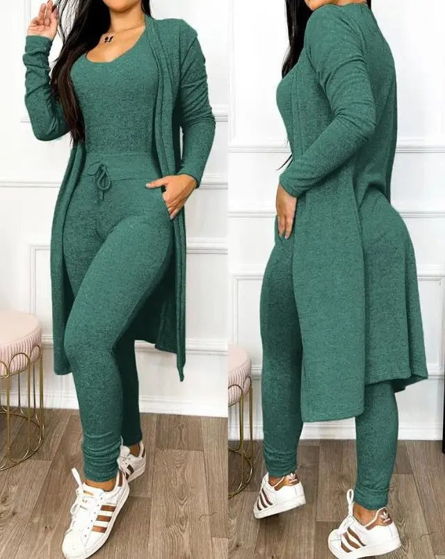 Women Laces Jumpsuit &amp; Kåpesett – Elegant Two-piece Outfit