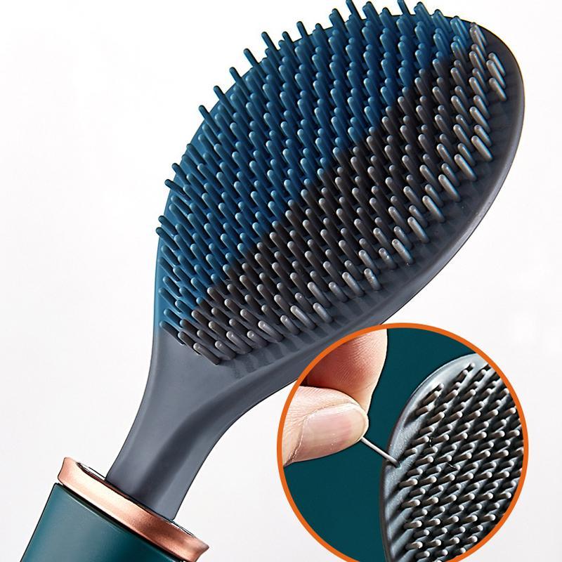 Long Handle Toilet Cleaning Brush - Wall Mounted Silicone