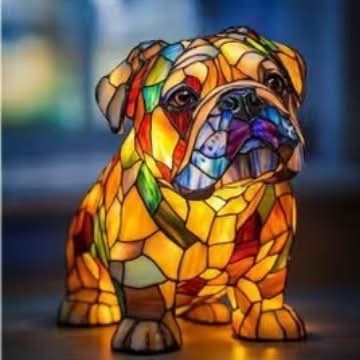 Unisex suffered night lamp with unique Dyre design