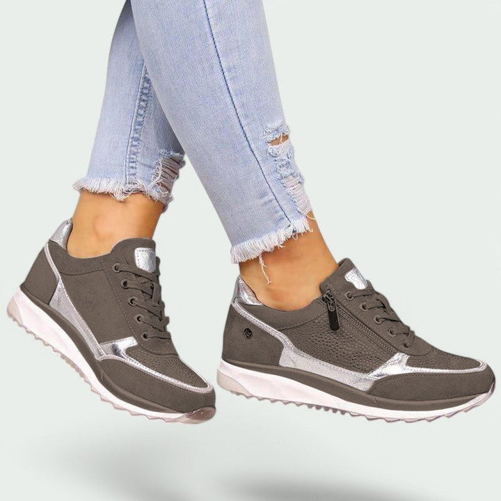 Women Lightweight &amp; Comfortable Trainers with Hook-and-loop fastening