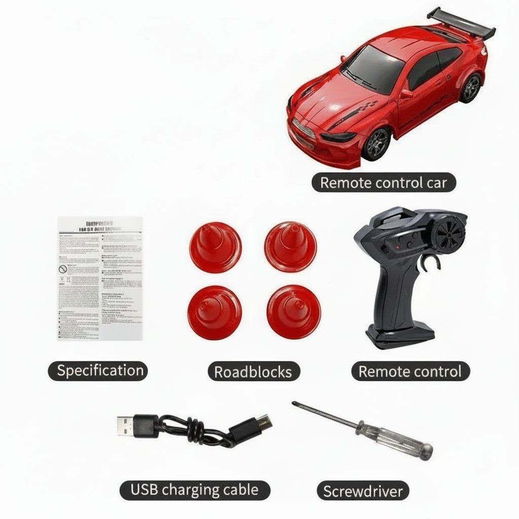 Small 1:64 RC Drift Car for Precise Maneuvering