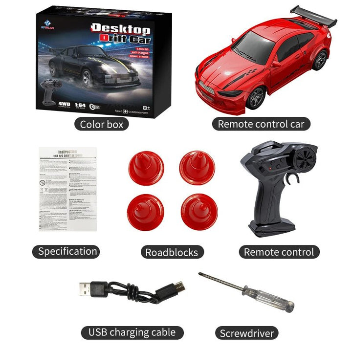 Small 1:64 RC Drift Car for Precise Maneuvering
