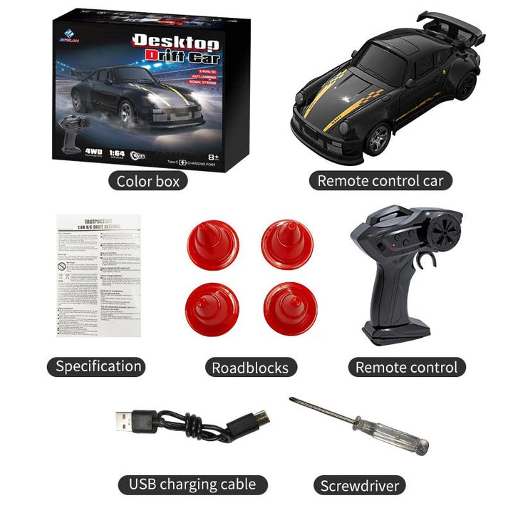 Small 1:64 RC Drift Car for Precise Maneuvering