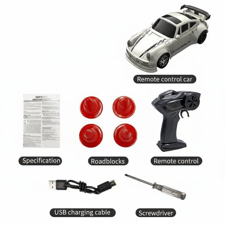 Small 1:64 RC Drift Car for Precise Maneuvering