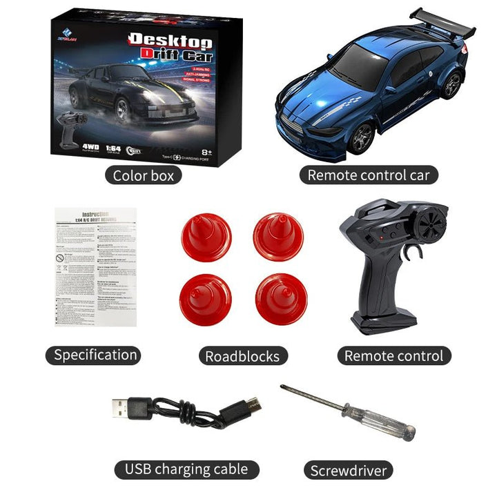 Small 1:64 RC Drift Car for Precise Maneuvering