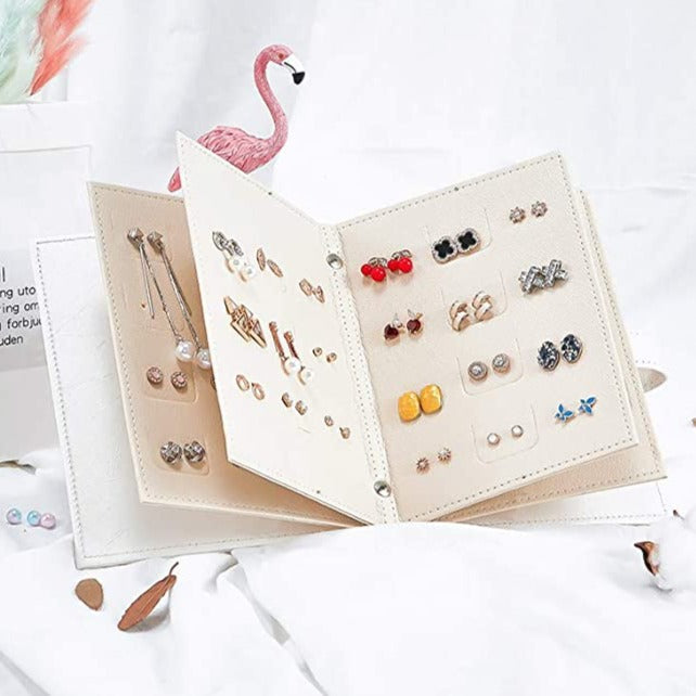Portable smykkeopp panneler for earrings and ring