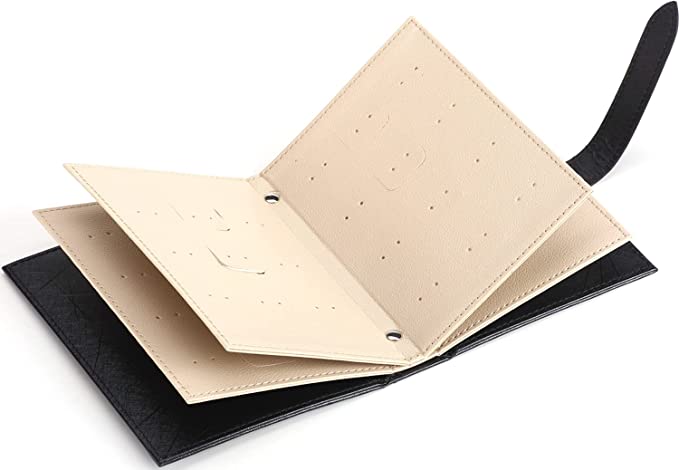 Portable smykkeopp panneler for earrings and ring