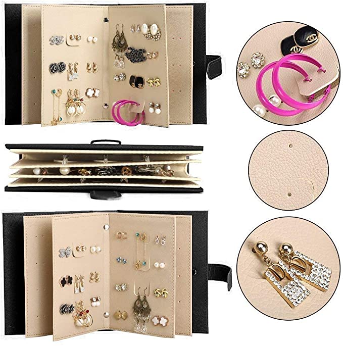 Portable smykkeopp panneler for earrings and ring