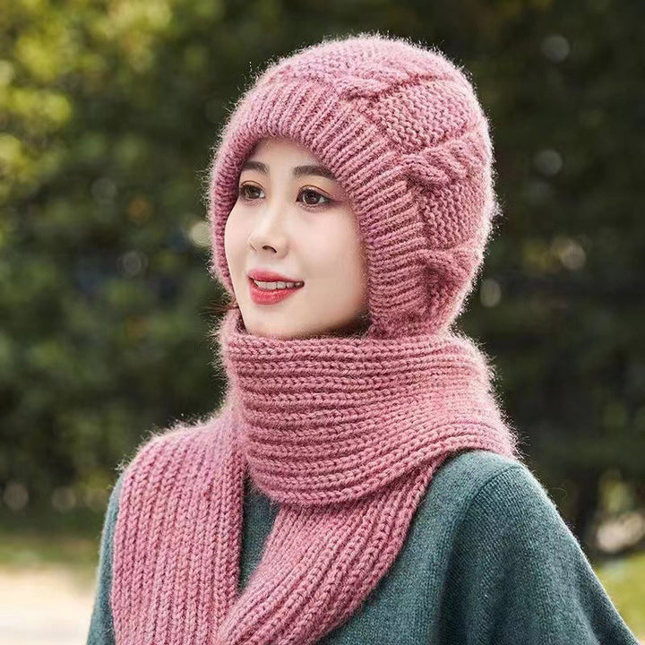 Hat and scarf in a - Warm and comfortable vinterlösning
