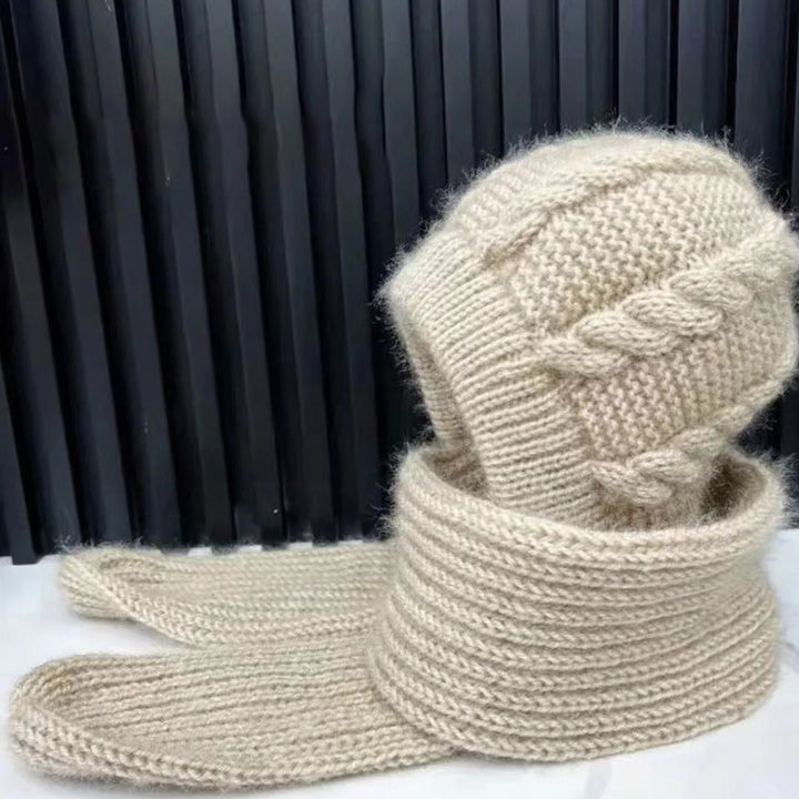 Hat and scarf in a - Warm and comfortable vinterlösning