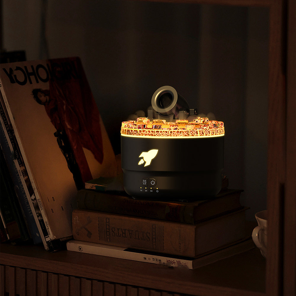 Humidifier Aroma Diffuser with Night Light and Lava Effect