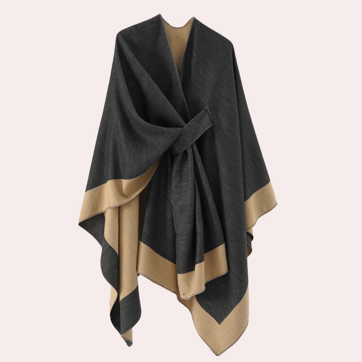Woman Poncho in Luxurious Design