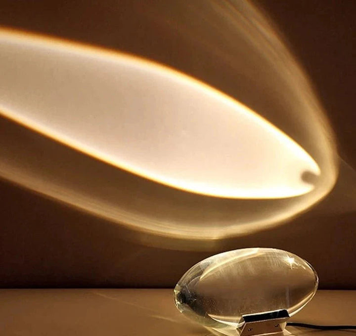 Unisex luxury table lamp in crystal