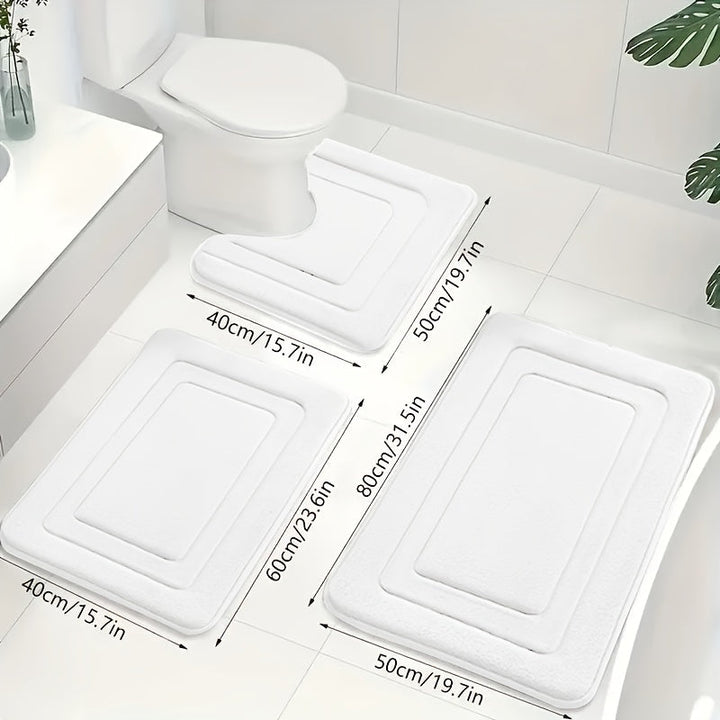 Luksuri pour 3 - delt baderom speciell set in memory foam