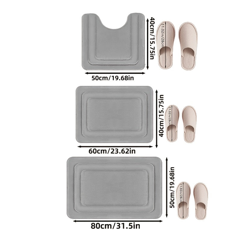 Luksuri pour 3 - delt baderom speciell set in memory foam