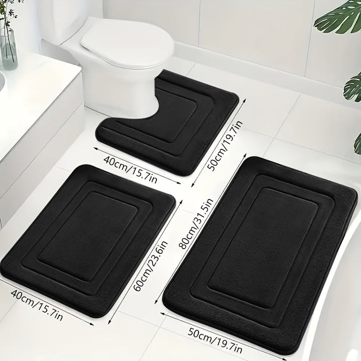 Luksuri pour 3 - delt baderom speciell set in memory foam