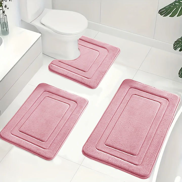 Luksuri pour 3 - delt baderom speciell set in memory foam
