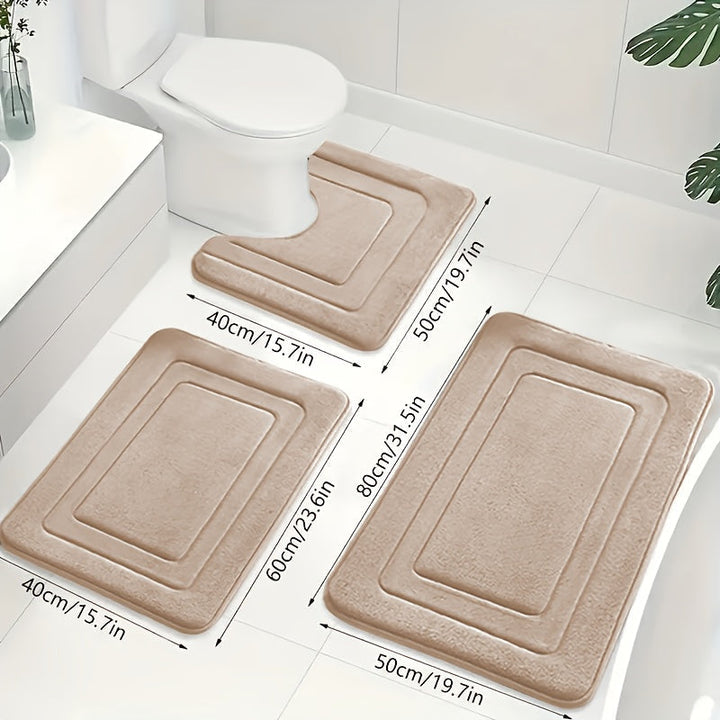 Luksuri pour 3 - delt baderom speciell set in memory foam