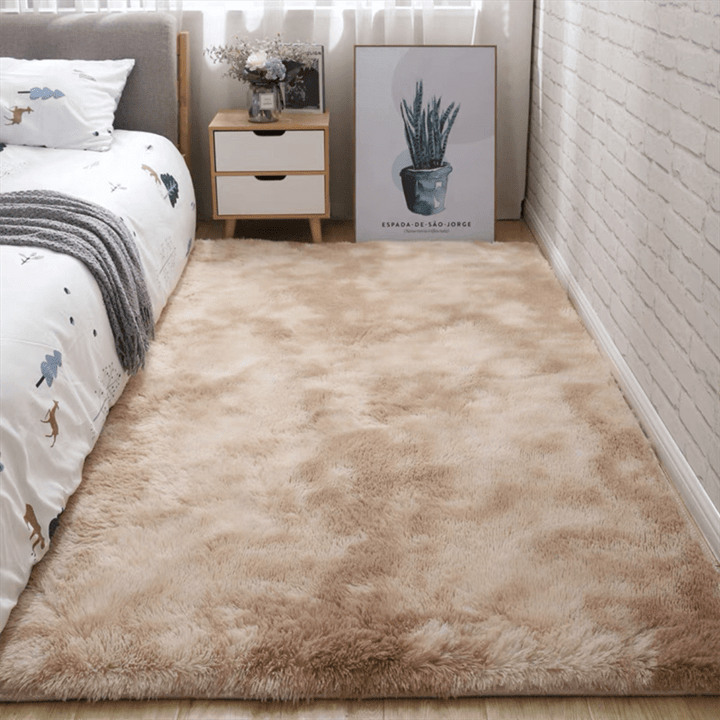 Home: luksuri pour plush carpet shaggy for living room and bedroom