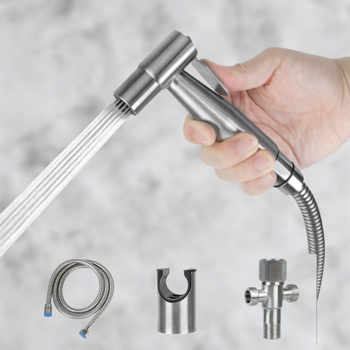 Manual bidet valve: juster naked won pressure for baderom hygiene