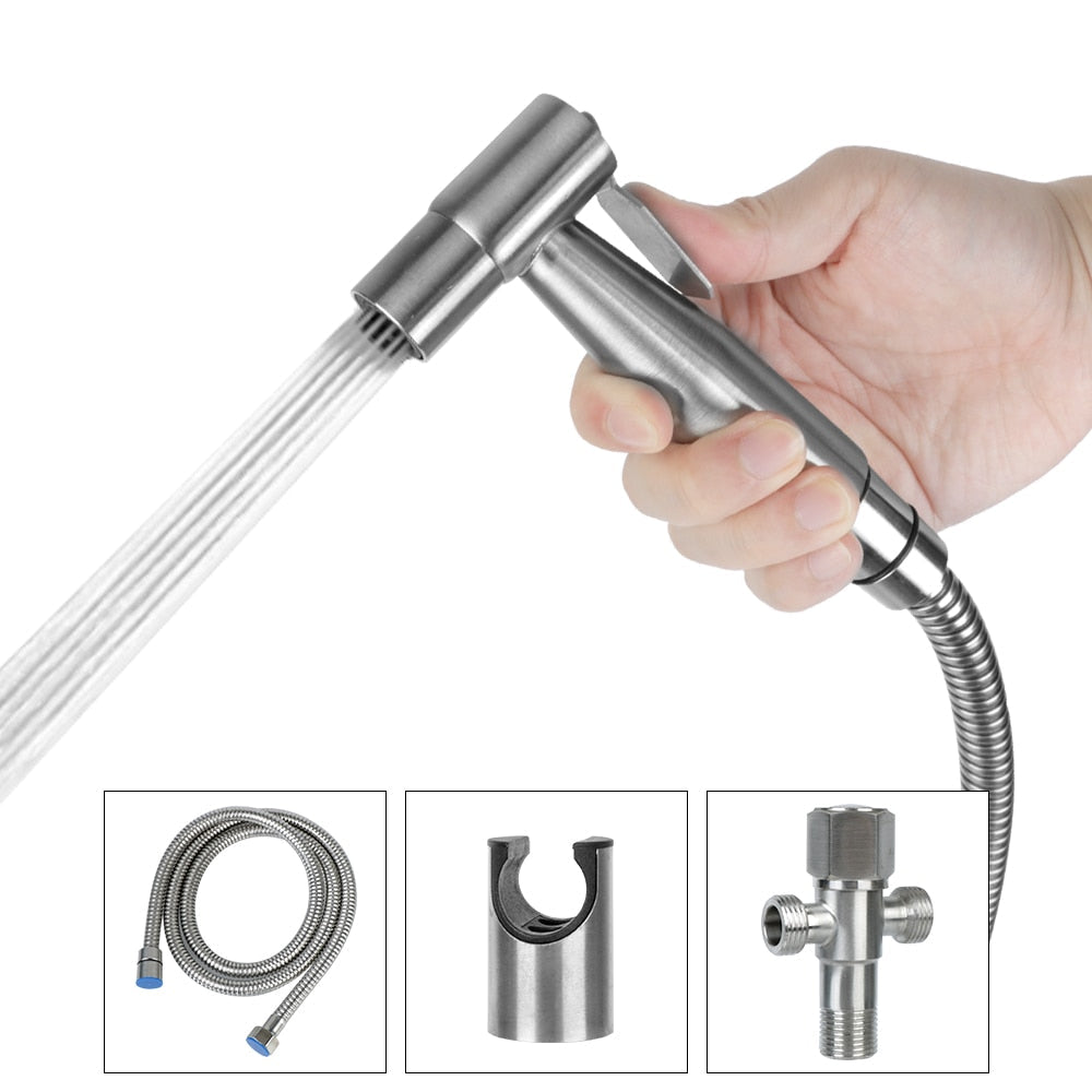 Manual bidet valve: juster naked won pressure for baderom hygiene