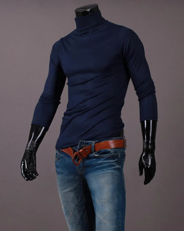Men termo shirt with high neck - optimum vinterkomfort