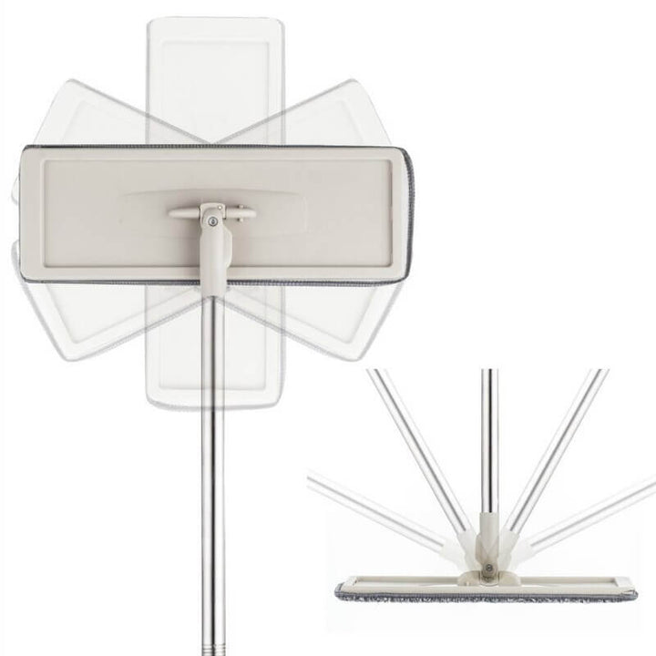Microfiber Floor Mop with Self-Wringing Bucket for Easy Cleaning