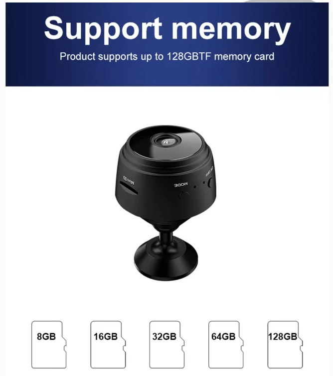 Mini HD Camera with Battery - 1080p Resolution | WiFi