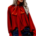 Women Long-sleeved Blouse – Minimalist Elegance for Every Occasion