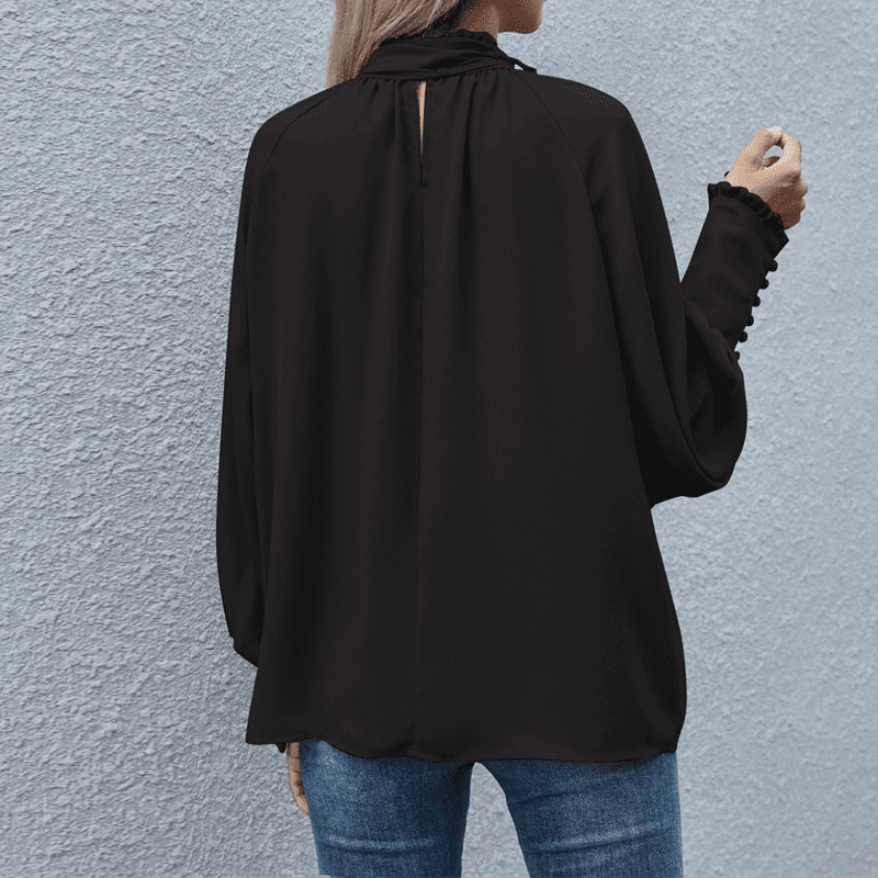 Women Long-sleeved Blouse – Minimalist Elegance for Every Occasion
