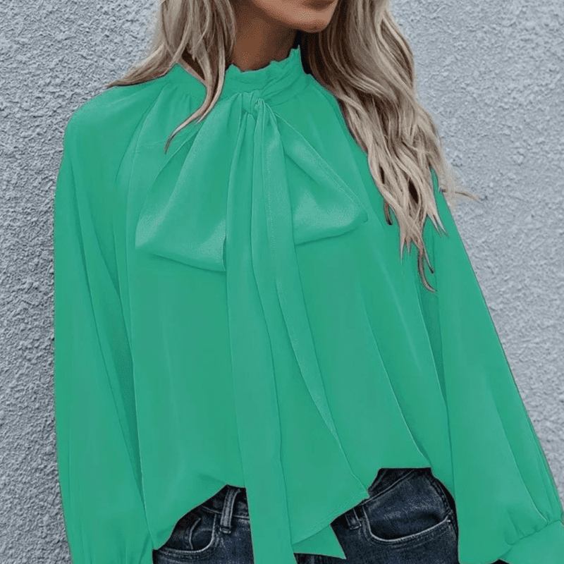 Women Long-sleeved Blouse – Minimalist Elegance for Every Occasion