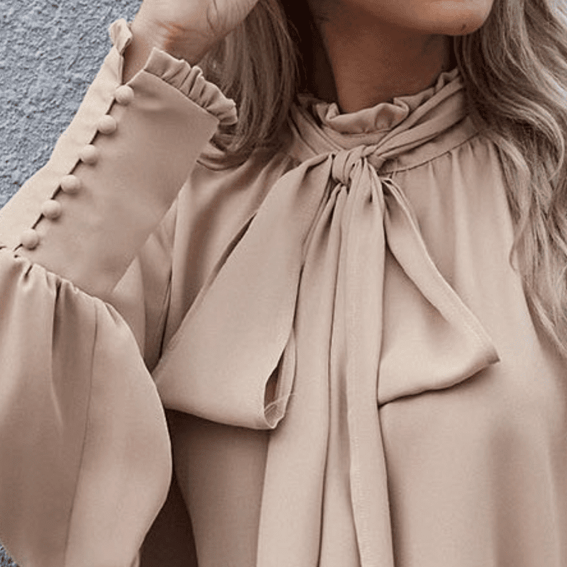 Women Long-sleeved Blouse – Minimalist Elegance for Every Occasion