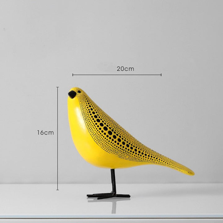 Minimalist comb cut - and Dyre sculpture with polka prikker