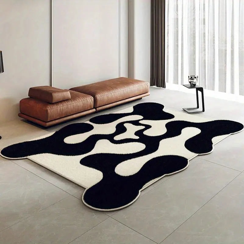 Modern Abstract Rug with Area Design