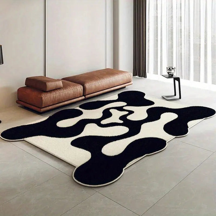 Modern Abstract Rug with Area Design