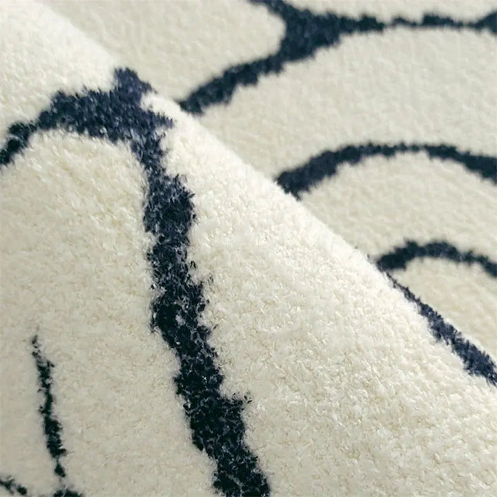 Modern Abstract Rug with Area Design