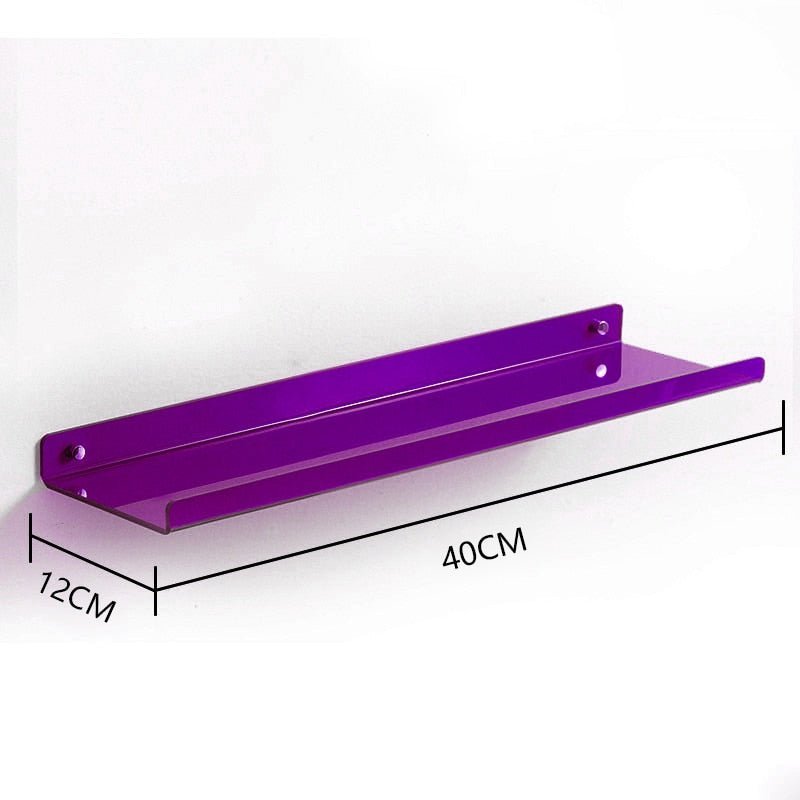 Modern fluently wall ledge - colourful and platsbe saving storage