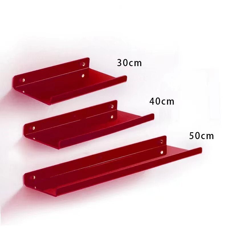 Modern fluently wall ledge - colourful and platsbe saving storage